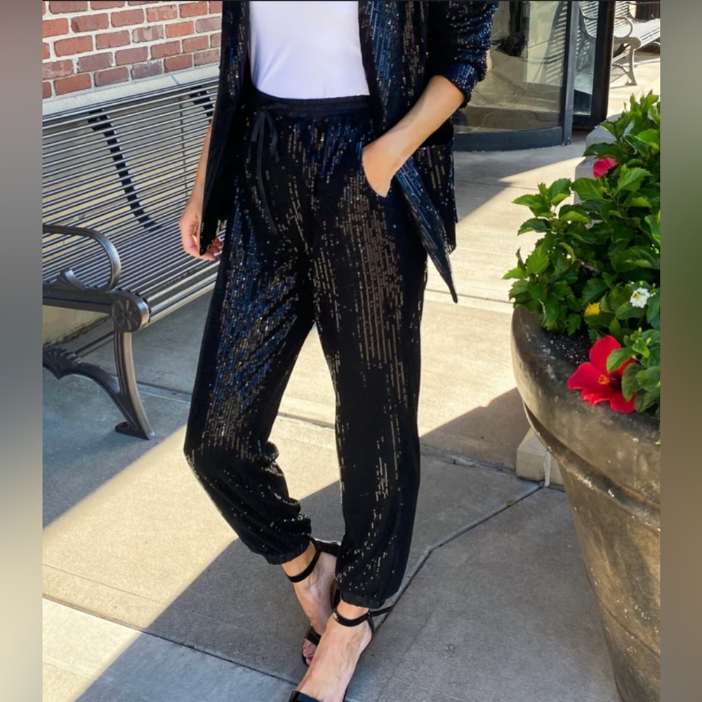 Sequin joggers